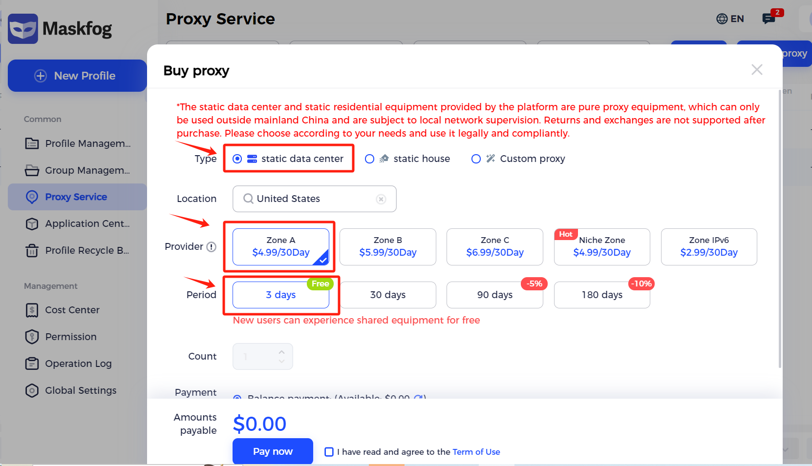 Static Data Center Proxy – Maskfog Browser – The Best Virtual Browser ...